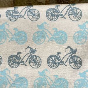 Handmade Pouch Bikes Silkscreened and Sewn in the USA www.shoplittlespoons.com